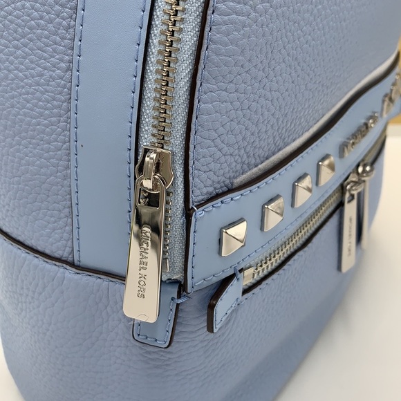 MICHAEL KORS
Kenly Medium Studded Pebbled Leather Backpack LIGHT SKY COLOR - Picture 9 of 15